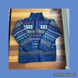 ♦️Handmade vintage wool sweater S/M